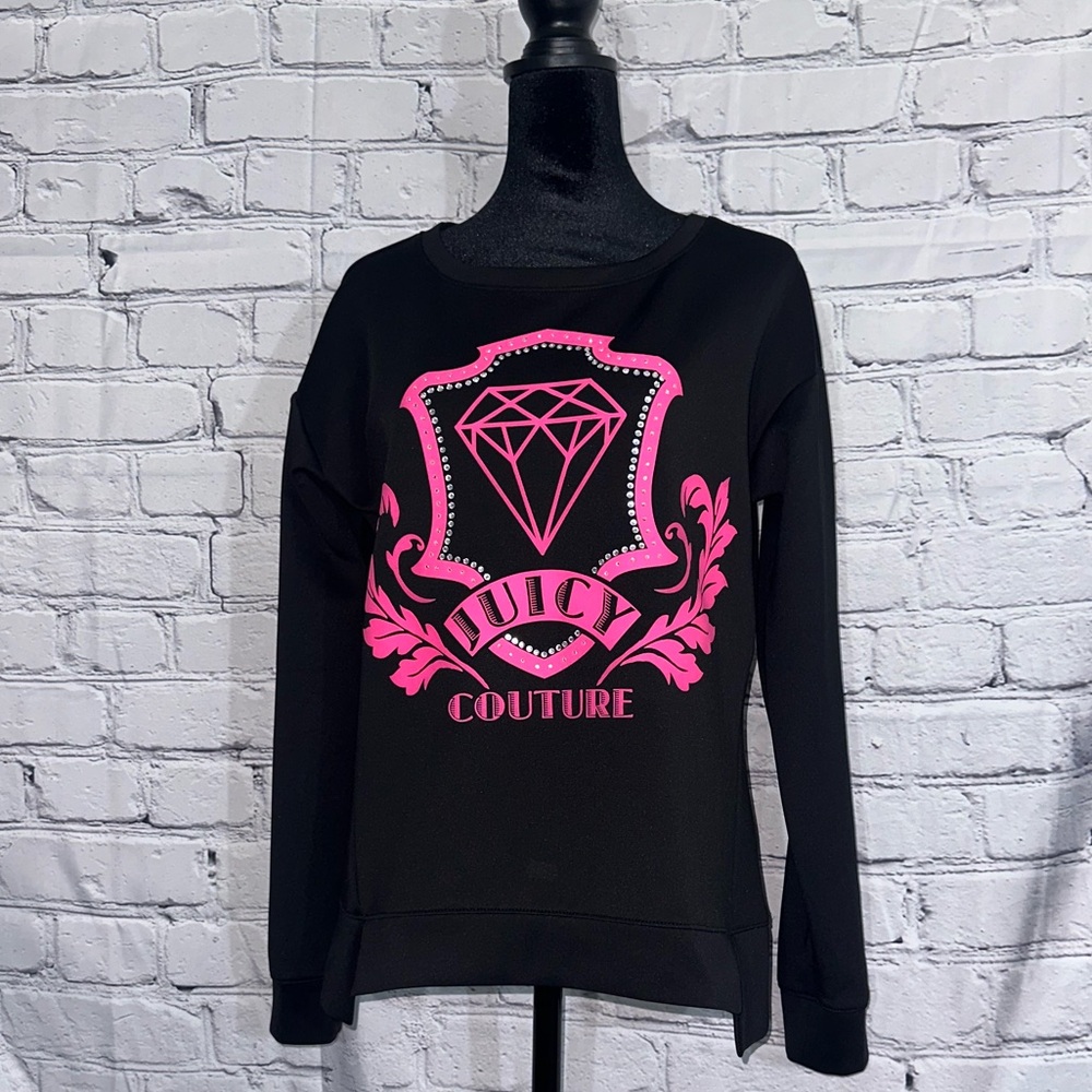 Juicy Couture Woman’s long sleeve Hot pink and black. Size Medium